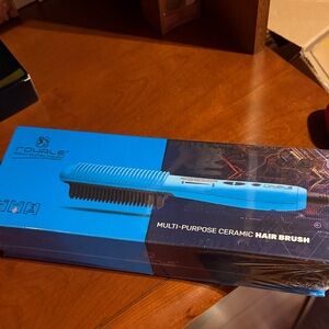 Blue Multi-Purpose Ceramic Hair Brush